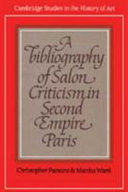 A bibliography of Salon criticism in second empire Paris