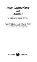 Italy, Switzerland and Austria a geographical study