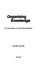 Organising Knowledge An Introduction to Information Retrieval