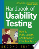 Handbook of Usability Testing How to Plan, Design, and Conduct Effective Tests