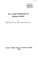 The London classification of business studies classification and thesaurus for business libraries