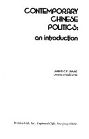 Contemporary Chinese politics an introduction