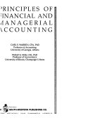 PRINCIPLES OF FINANCIAL AND MANAGERIAL ACCOUNTING