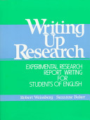 Writing Up Research experimental research report writing for students of English