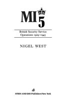 MI 5 British security service operations 1909-1945
