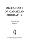 Dictionary of Canadian biography