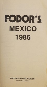 Fodor's Mexico 1986