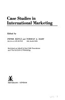 Case studies in international marketing
