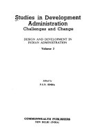 Studies in development administration challenges and change