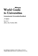 World guide to universities= internationales universitats-handbuch