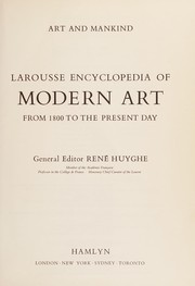 Larousse encylopedia of modern art from 1800 to the present day