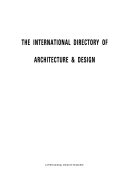 The International directory of architecture & design