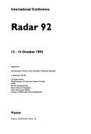 Radar 92 ... held 12-13 October 1992