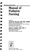 Manual of pediatric nursing
