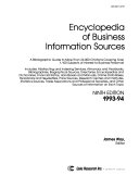 Encyclopedia of business information sources, 1993-94