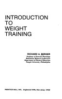 INTRODUCTION TO WEIGHT TRAINING