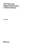 US policy and regional security in Central America