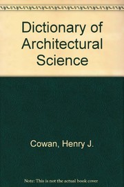 DICTIONARY OF ARCHITECTURAL SCIENCE