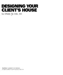 DESIGNING YOUR CLIENT'S HOUSE