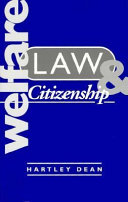 Welfare, law and citizenship