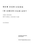 New horizons in American art 1985 Exxon national exhibition