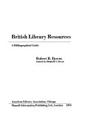British library resources a bibliographical guide