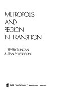 Metropolis and region in transition