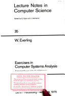 Exercises in computer systems analysis