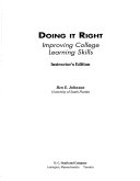 Doing it right improving college learning skills