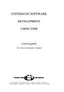 Systematic software development using VDM