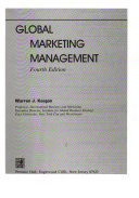 Global marketing management