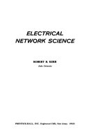 ELECTRICAL NETWORK SCIENCE