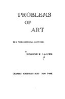 Problems of art ten philosophical lectures