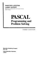 PASCAL programming and problem solving
