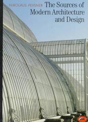 The sources of  modern architecture and design
