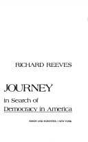 American journey traveling with Tocqueville in search of democracy in America