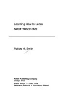Learning how to learn applied theory for adults