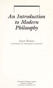 An introduction to modern philosophy