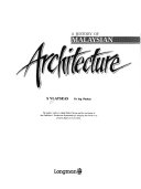 A HISTORY OF MALAYSIAN Architecture